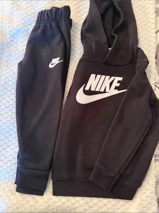 Nike Other - Nike Black Hoodie and Joggers Set with White Logo